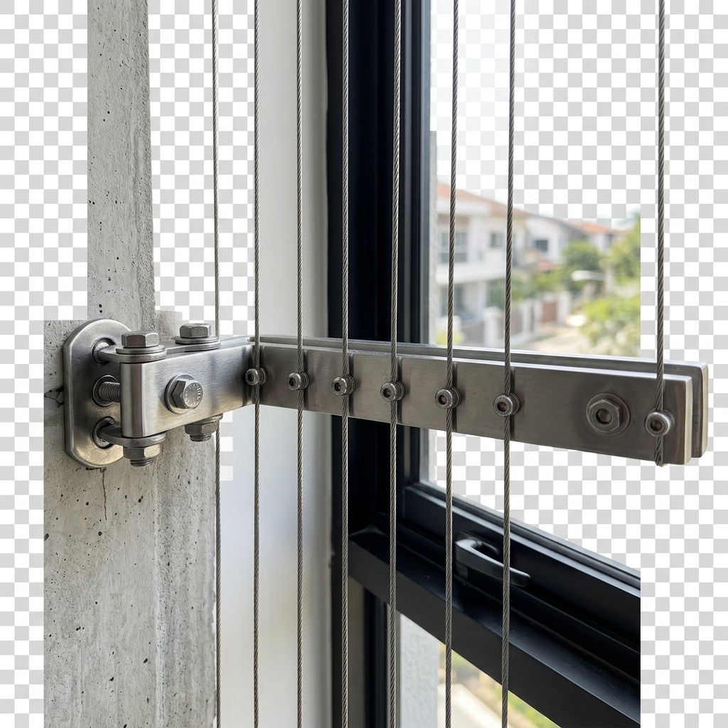 SS Invisible Grills in Tirupati Suresh Safety Nets